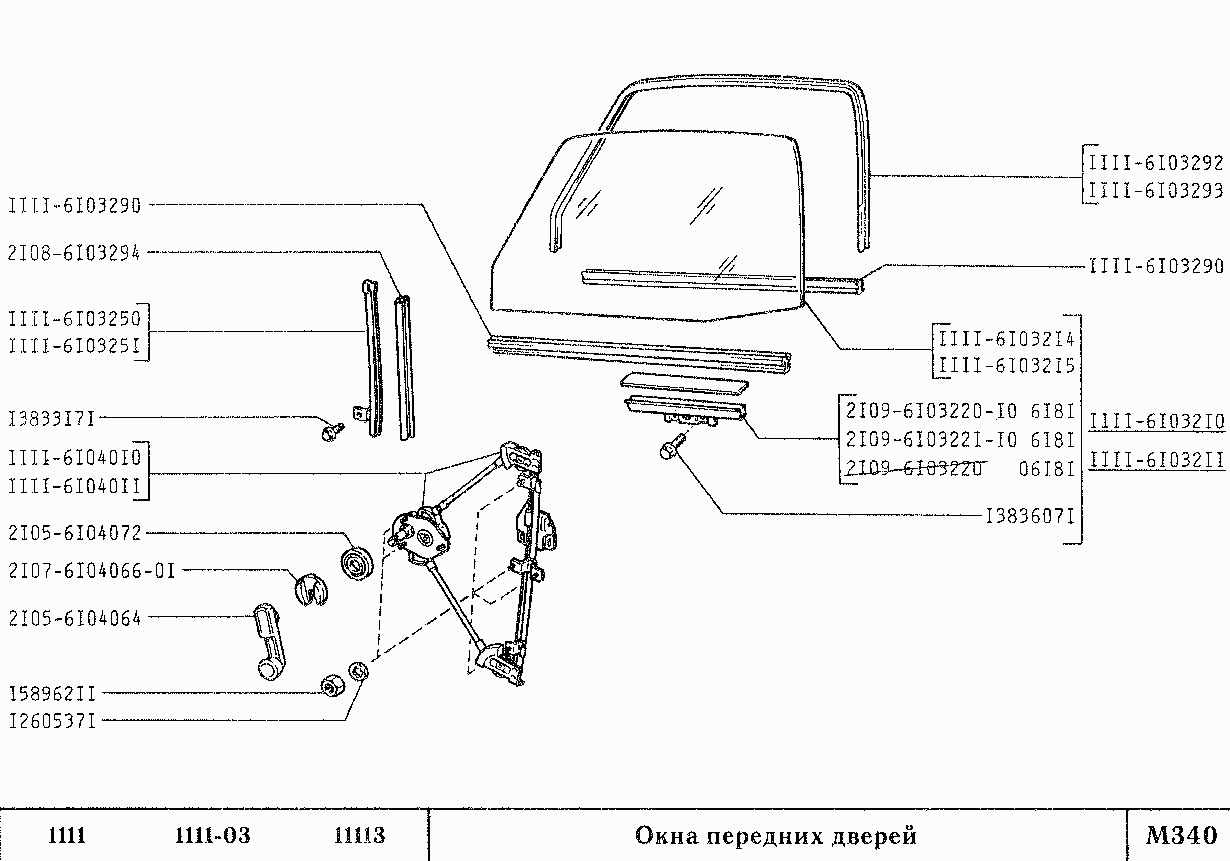 Окна передних дверей