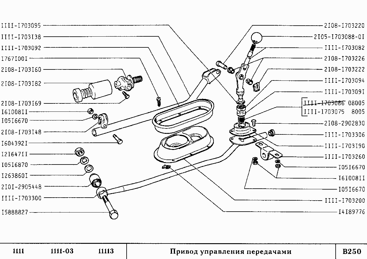 Привод управления передачами