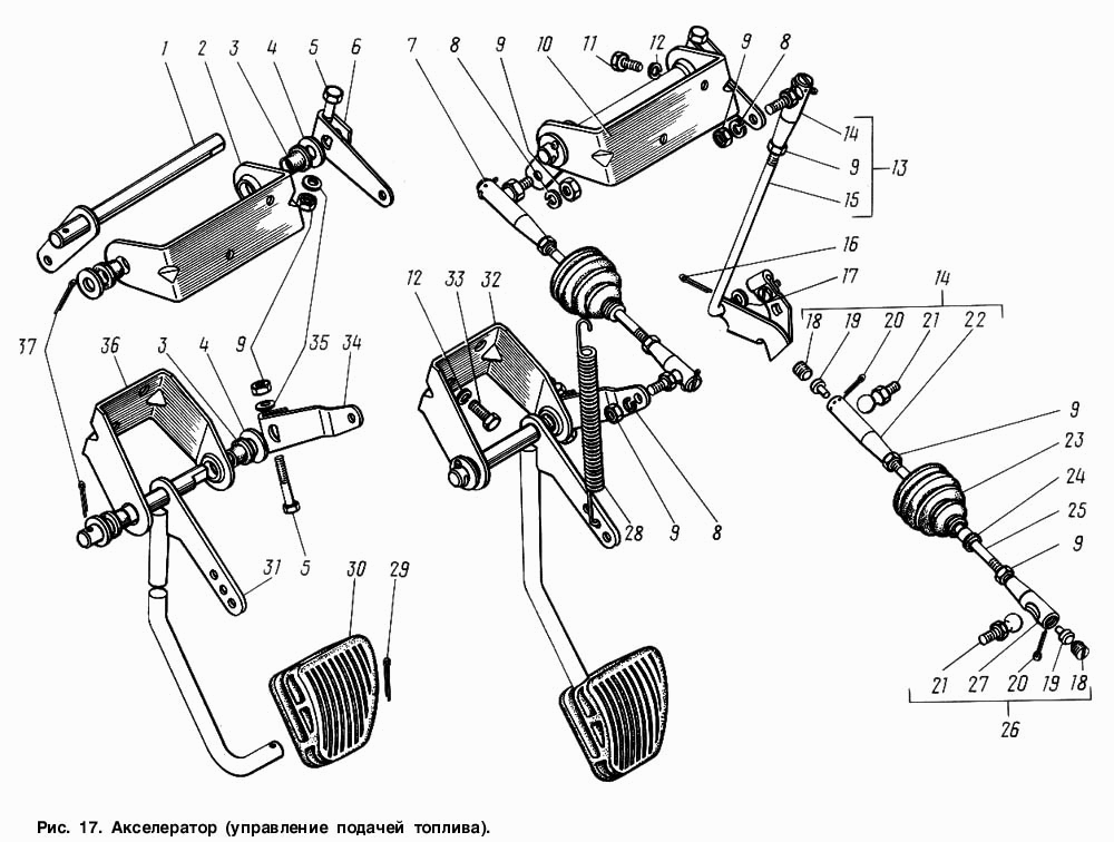 Акселератор (управление подачей топлива)