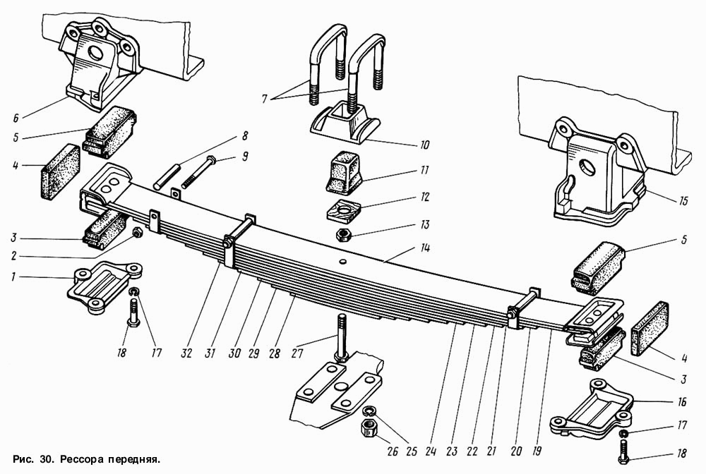 Рессора передняя