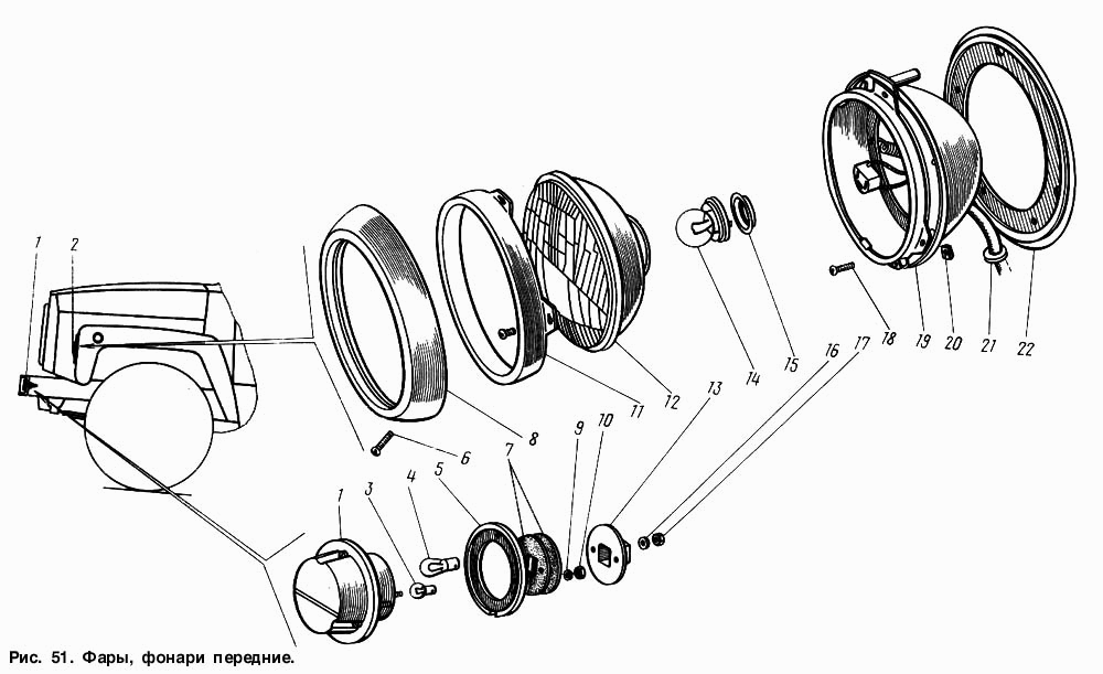Фары, фонари передние