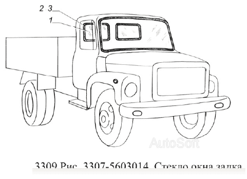 Стекло окна задка