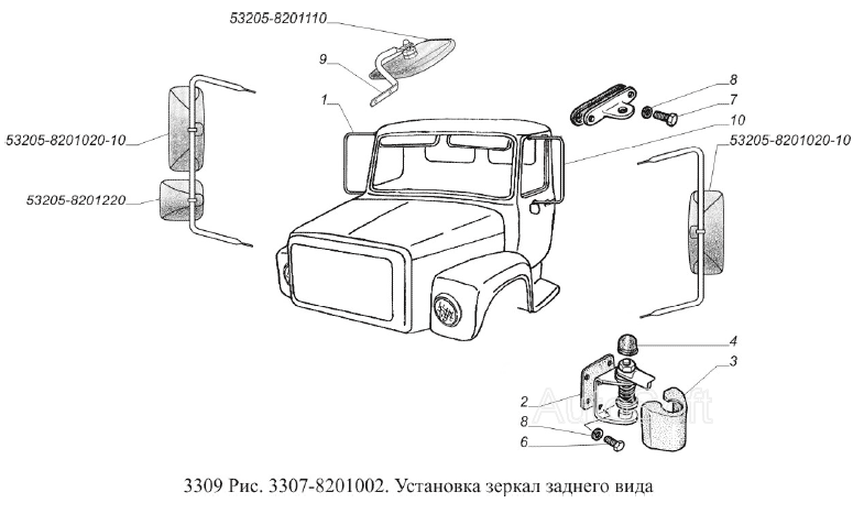 Установка зеркал заднего вида