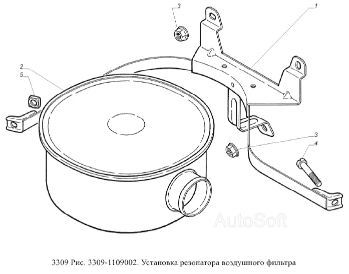 Установка резонатора воздушного фильтра