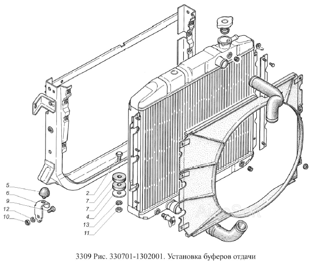 Установка буферов отдачи