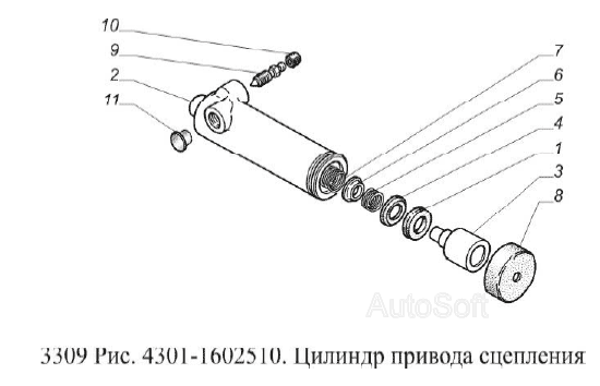 Цилиндр привода сцепления