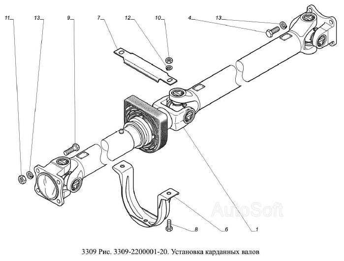 Установка карданных валов