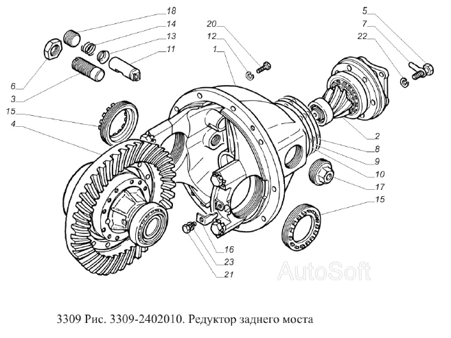 Редуктор заднего моста