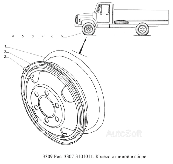 Колесо с шиной в сборе