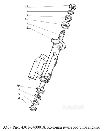 Колонка рулевого управления