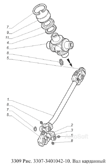 Вал карданный