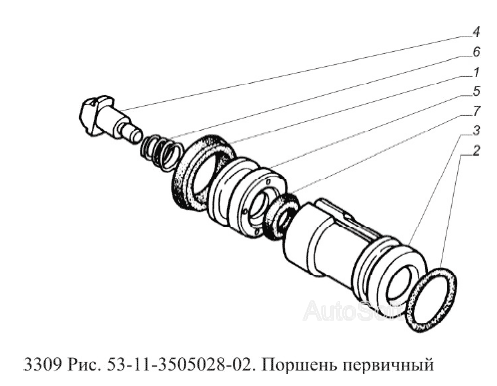 Поршень первичный
