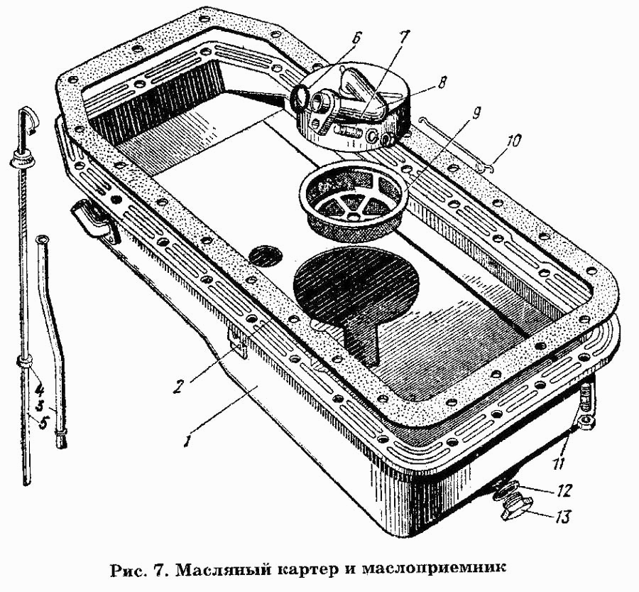 Масляный картер и маслоприемник
