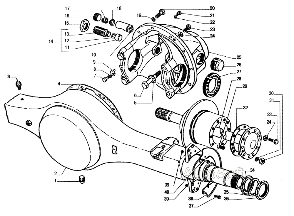 Мост задний