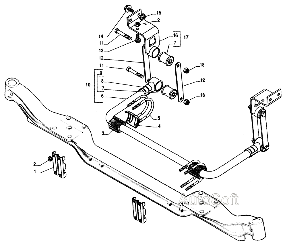 Установка стабилизатора передней подвески