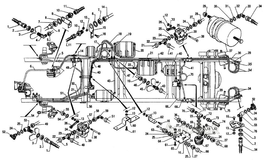 Трубопроводы тормозной системы