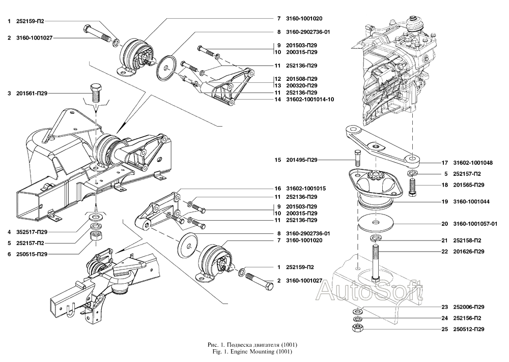 Подвеска двигателя