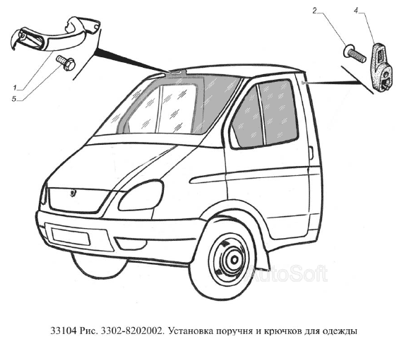 Установка поручня и крючков для одежды
