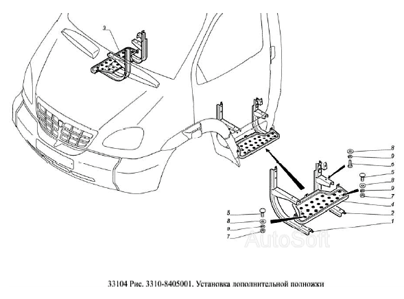 Установка дополнительной подножки