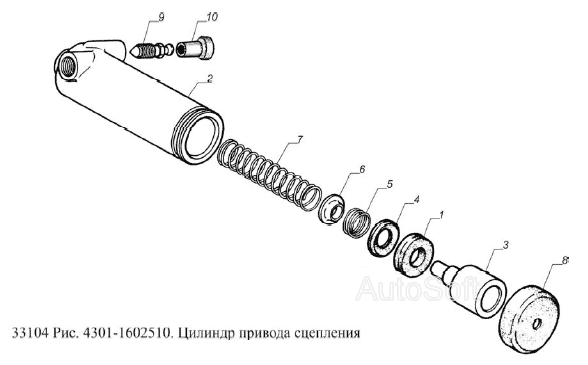 Цилиндр привода сцепления
