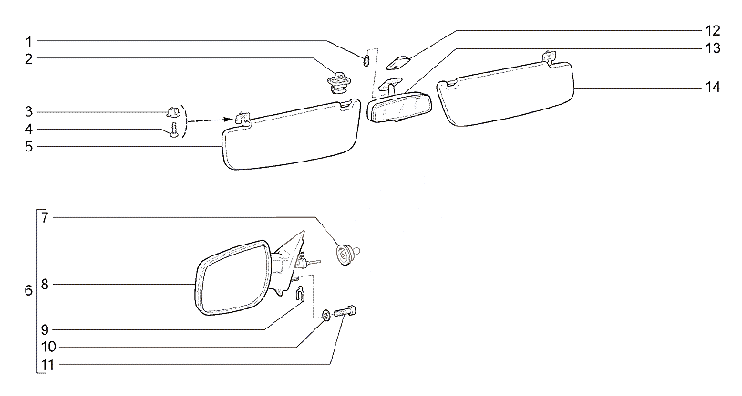 Принадлежности салона