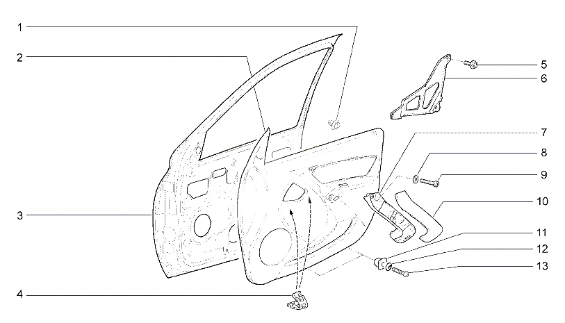 Дверь передняя правая
