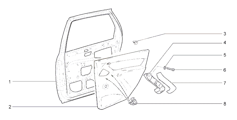 Двери задние