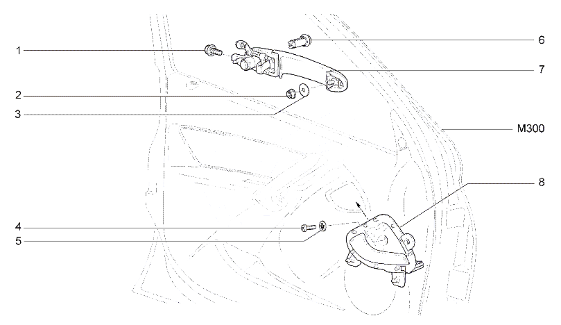 Ручки передних дверей