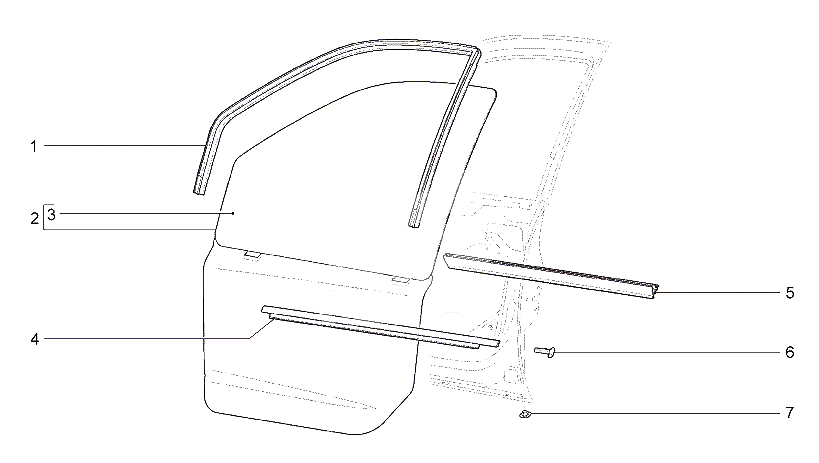 Окна передних дверей