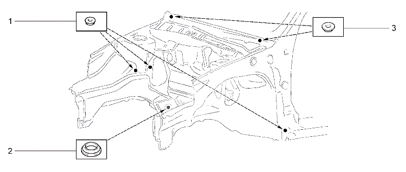 Схема установки заглушек Z100