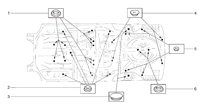 Схема установки заглушек Z101