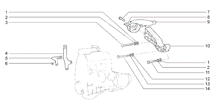 Подвеска двигателя