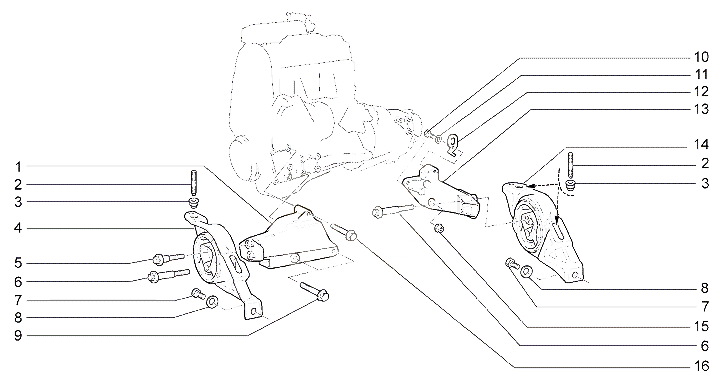Подвеска двигателя