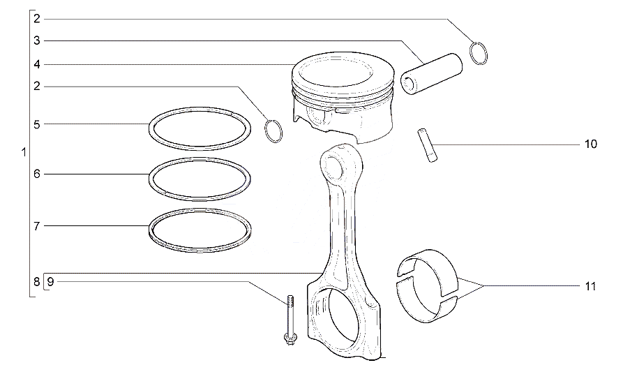 Шатуны и поршни (вариант по выбору) А132