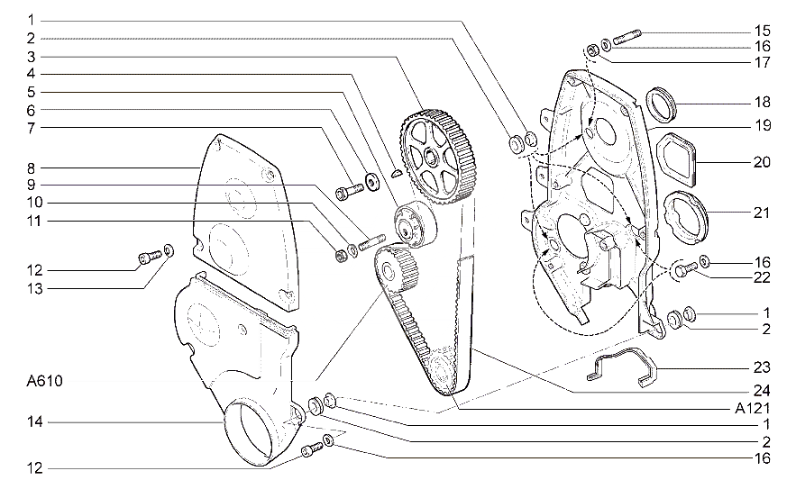 Привод вала распределительногоА141