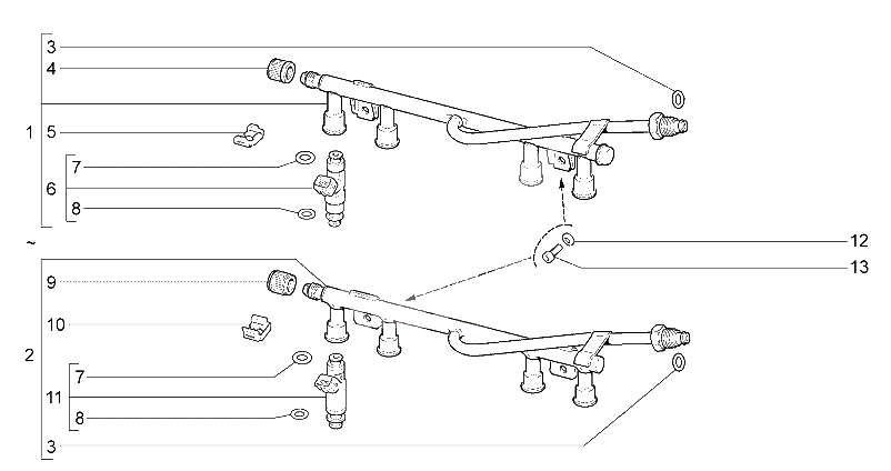 Рампа и форсунки