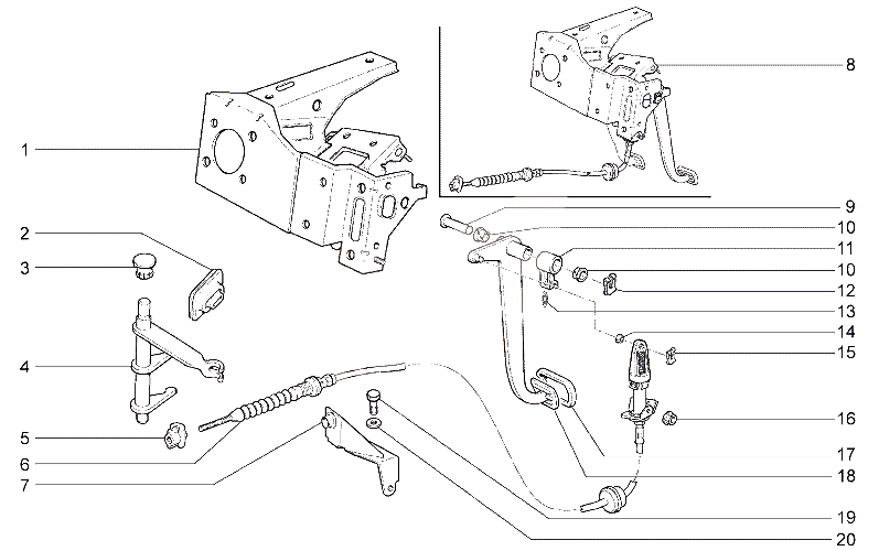 Привод сцепления