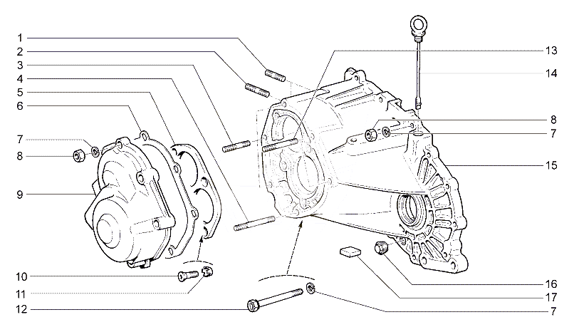 Картер коробки передач