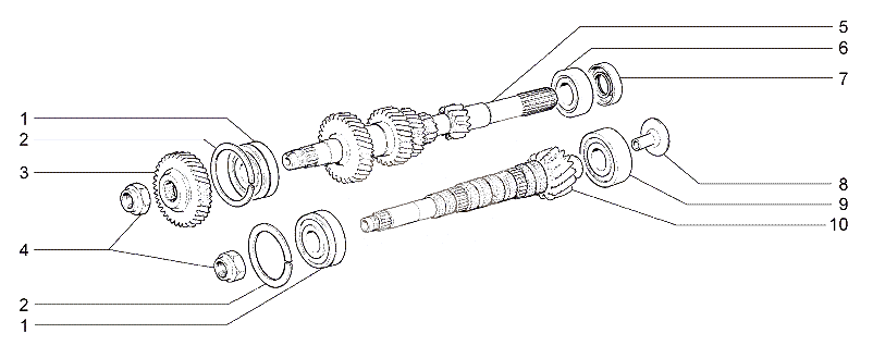 Валы коробки передач
