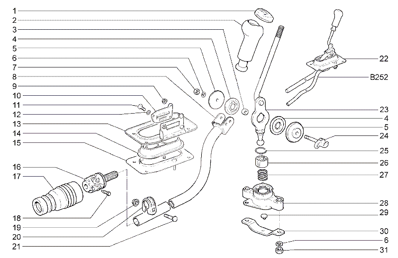Привод переключения передач