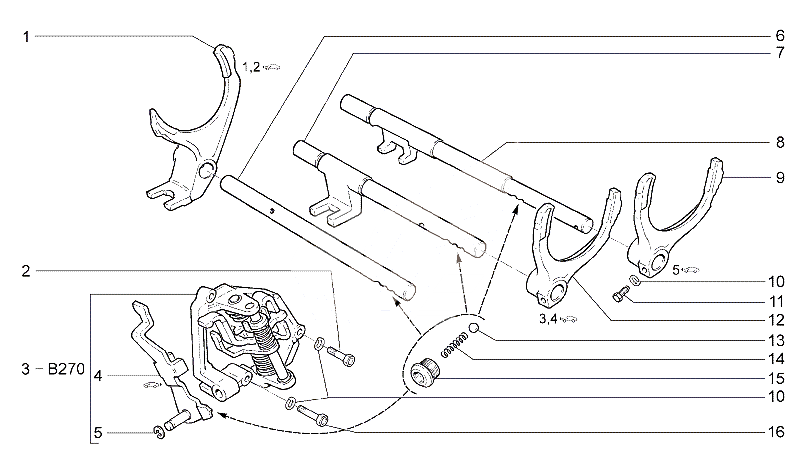 Механизм выбора и переключения передач