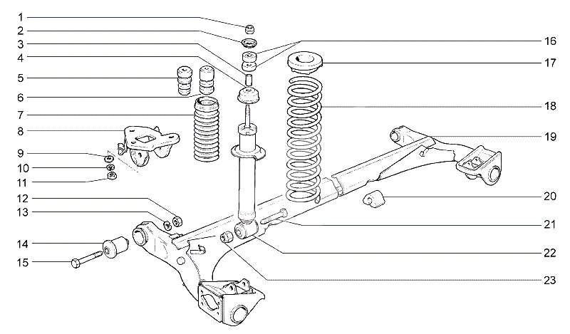 Подвеска задняя