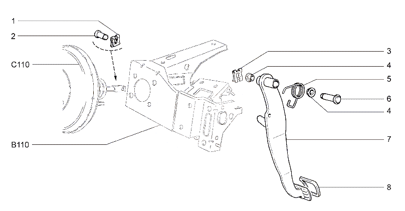 Педаль тормоза