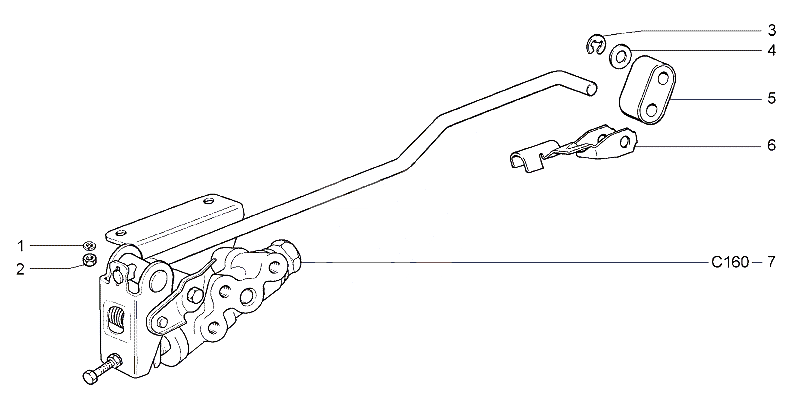 Привод регулятора давления тормозов