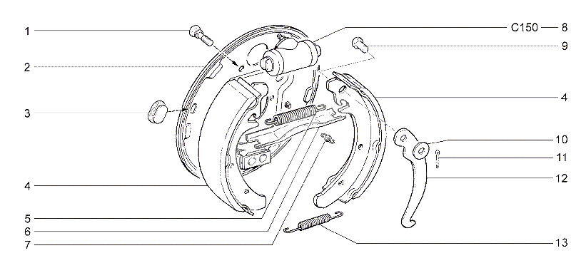 Тормоза задние