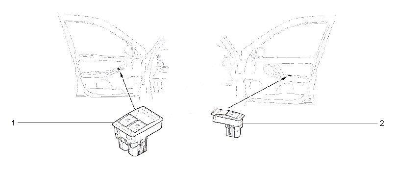 Переключатели стеклоподъемников