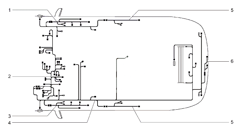 Жгуты проводов салона