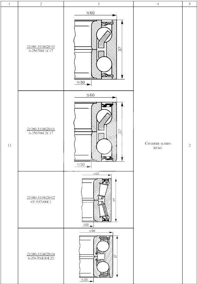 Подшипники № 4