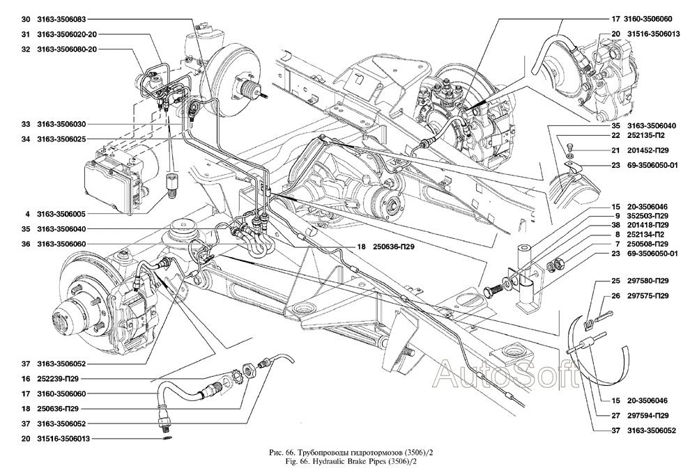 Трубопроводы гидротормозов