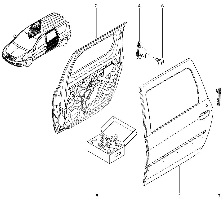 Двери задние